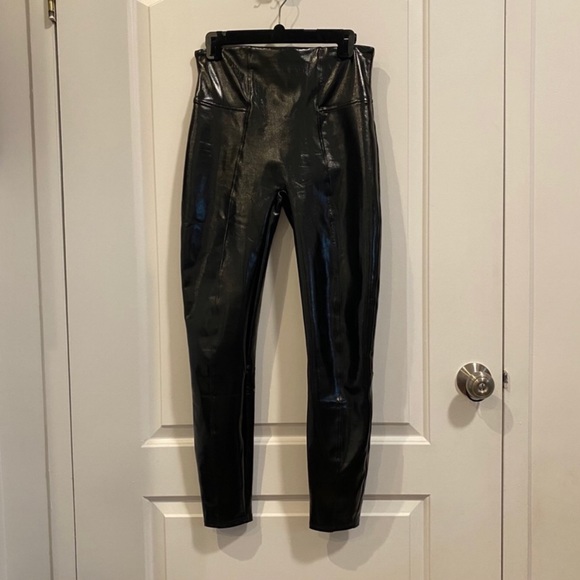 Spanx Faux Patent Leather Leggings - Picture 4 of 5